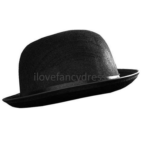 Xl Black Felt Bowler Hat 60cm Mens Fancy Dress Costume Accessory