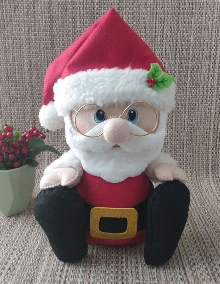 Boneco Papai Noel Sentado Elo Produtos Especiais