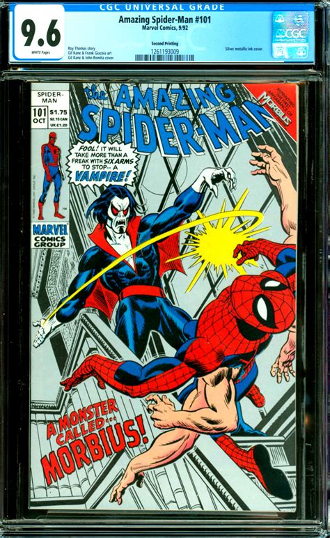 Amazing Spider Man Cgc Graded Silver Metallic Ink Cover