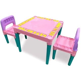 Mesa Infantil Colorida 2 Cadeiras Linda Mesinha Infantil