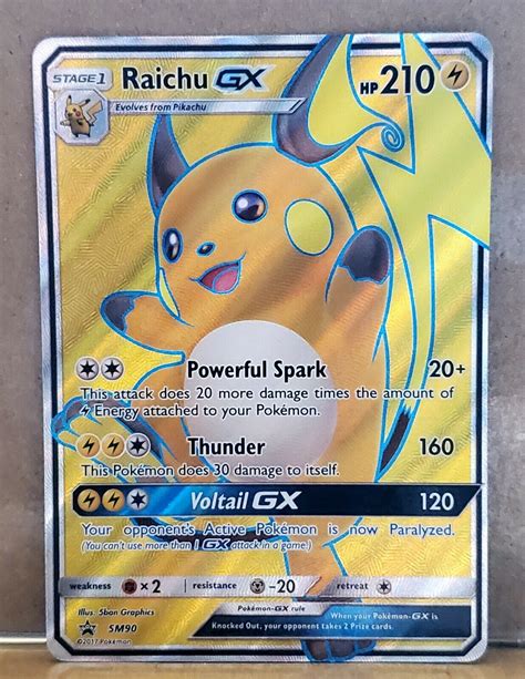 Mavin Raichu Gx Full Art Black Star Promo Sm Pokemon Card Mint