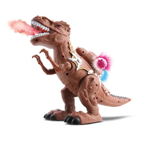 Dinossauro Solta Fumaça Emite Som E Luz Anda Sozinho 665 bee toys em