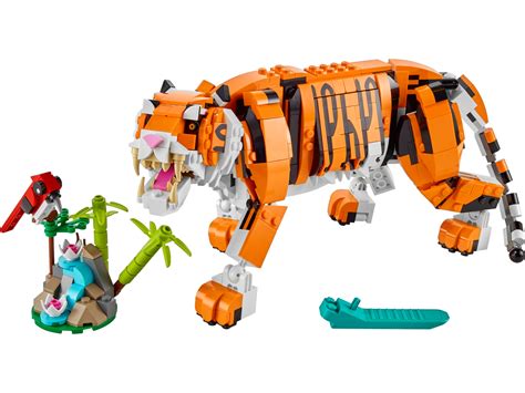 Majestätischer Tiger 31129 Creator 3 In 1 Sets Offiziellen Lego