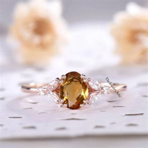 Yellow Topaz Ring - Etsy