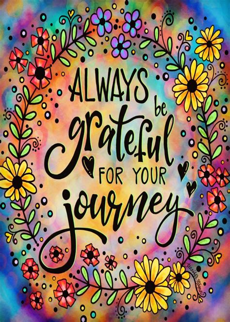 Grateful For Your Journey Inspirivity Floral Fun Card Zazzle Happy