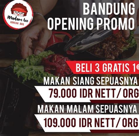 Grand Opening Promo Promo Dan Diskon Di Madam Lee Korean Bbq Dewi