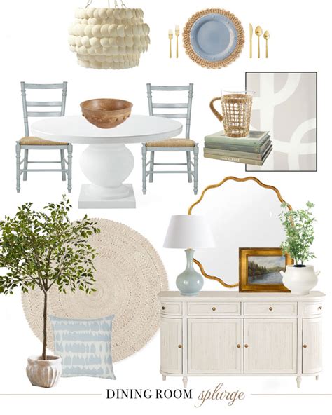 Splurge Vs Save Coastal Dining Room Option 4 Dear Lillie Studio