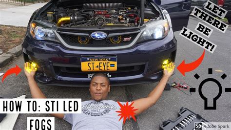 How To Installing Subaru Sti Led Foglights Youtube