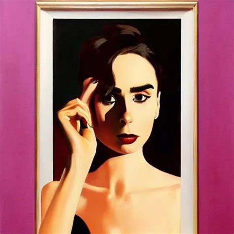 Of Jack Vettriano Painting Of Lilly Collins Stable Diffusion Openart