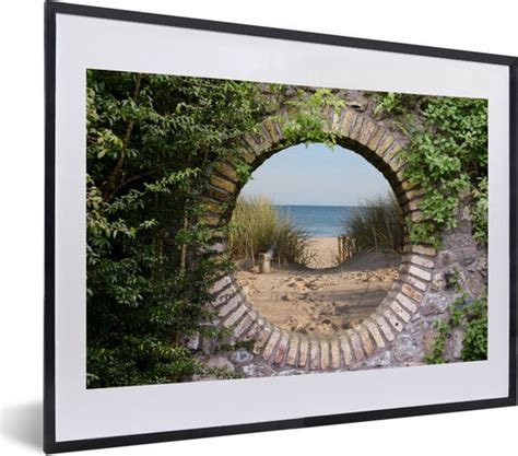 Fotolijst Incl Poster Doorkijk Strand Duin Zomer X Cm