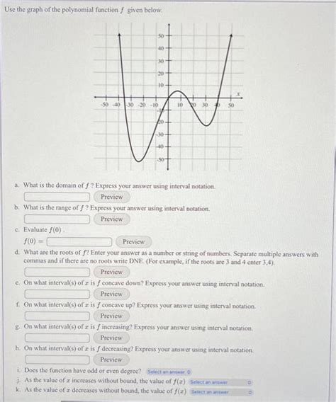 Solved Use The Graph Of The Polynomial Function F Given Chegg