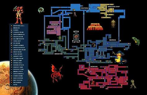 Super Metroid World Map