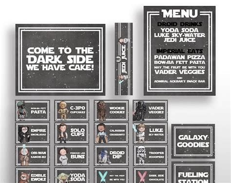 The Star Wars Menus Are Designed To Look Like They Have Been Written On