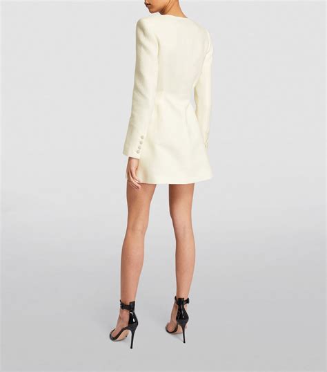 Womens Self Portrait Ivory Boucl Mini Dress Harrods Uk