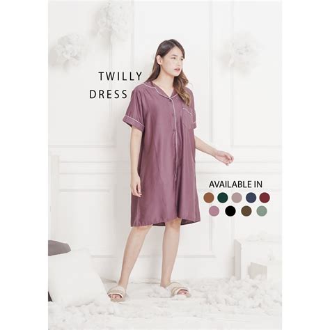 Jual Twilly Dress Pajamas Piama Baju Tidur Daster Bumil Busui Rayon