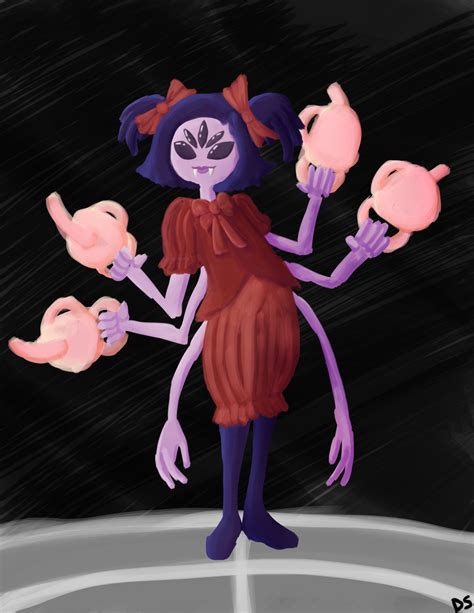 Artstation Fan Art Muffet From Undertale