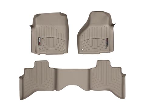 Weathertech RAM DigitalFit Front Rear Floor Liners Tan R108811 09