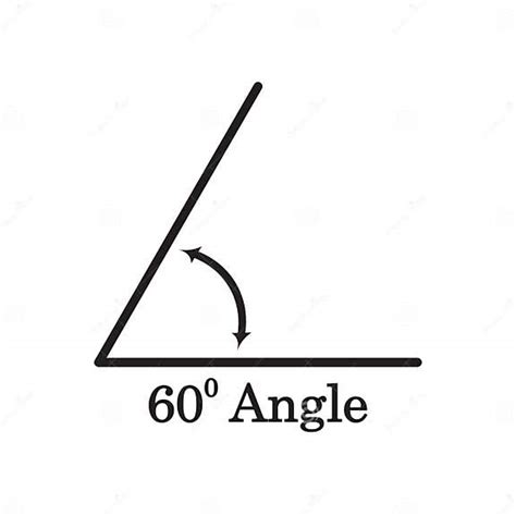 degree angle icon isolated  white vector illustration stock
