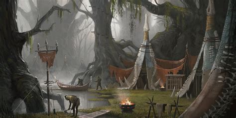 Artstation Orc Swamp Village