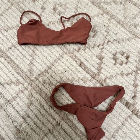 Mikoh Bikini Salmon Color Super Cute Not My Depop