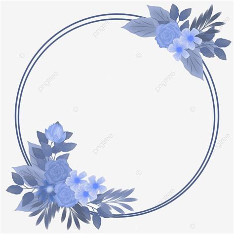 Wedding Frame Circle Hd Transparent A Circle Frame Of Wedding Blue