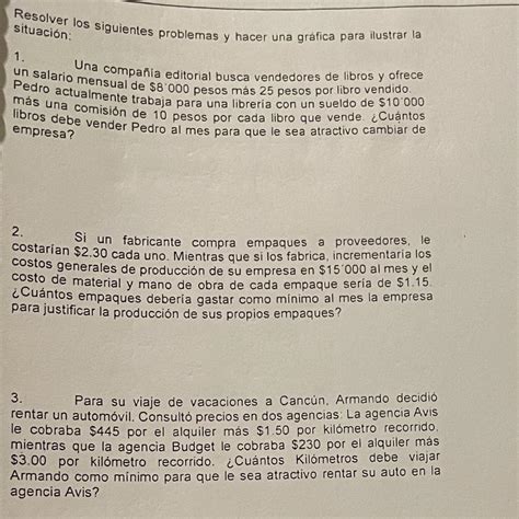 Hola Me Pueden Explicar C Mo Resolver Estos Problemas No Se Como