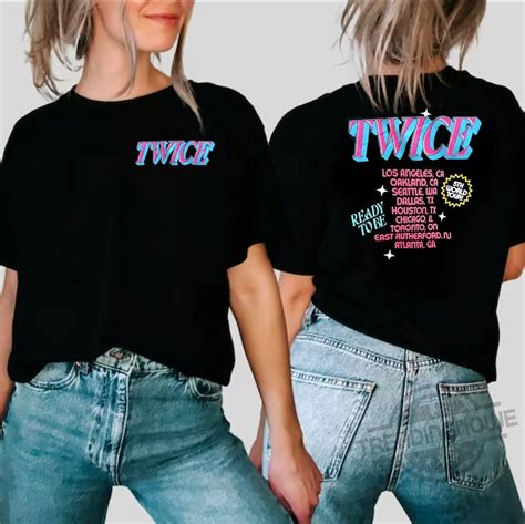 Twice Ready To Be Tour Shirt Twice Th World Tour Shirt