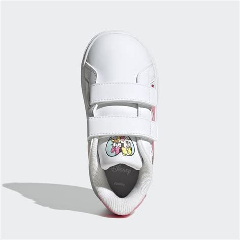 Adidas Minnie Mouse Grand Court Elastic Laces And Top Strap Shoes