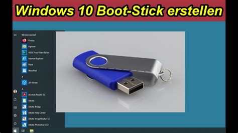 Windows 10 Boot Stick erstellen Anleitung Bootfähigen USB Stick