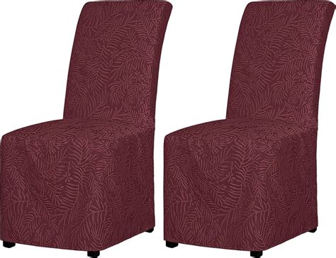 Amazon Easy Going Jacquard Dining Chair Cover Full Length Parson