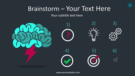 Brainstorm Infographic Animated Powerpoint Template Youtube