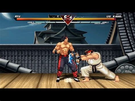 Ryu Vs Liu Kang High Level Awesome Fight YouTube