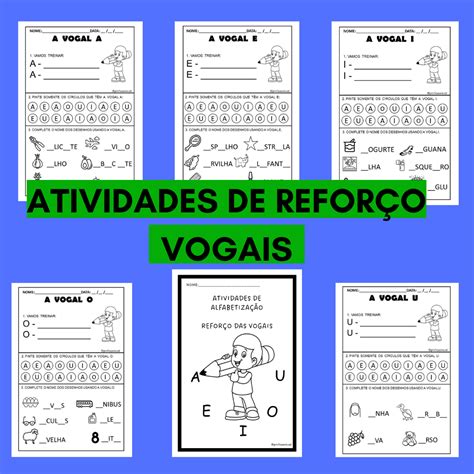 Atividades de reforço vogais Educa Market