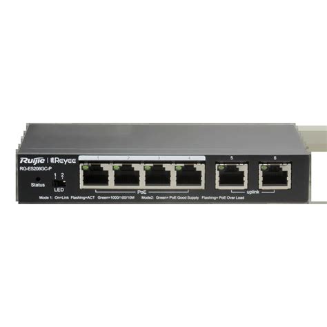 Ruijie RG-ES206GC-P 6-Port Gigabit Smart POE Switch | Bermor Techzone