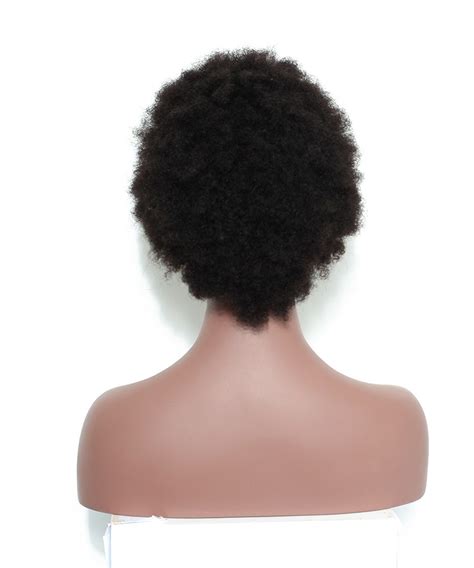 Afro Curly Lace Front Wig For Black Women 6 Inch