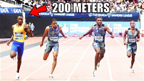 Letsile Tebogo Actually Set A Crazy Record In The 200 Meters YouTube