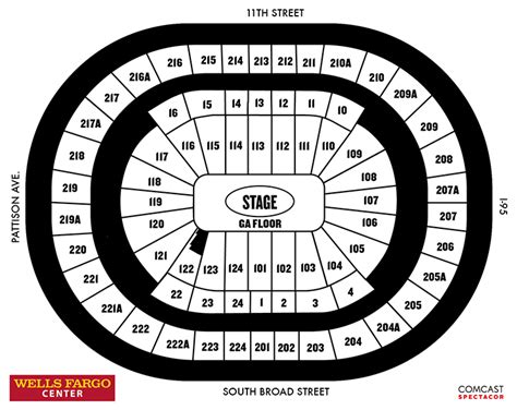 Wells Fargo Seating Chart Concerts Amulette