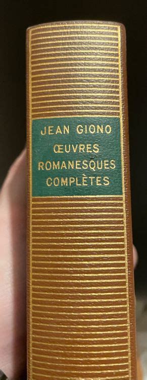 La Pl Iade Jean Giono Uvres Romanesques Compl Tes Kaufen Auf Ricardo