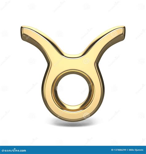 Tauro De Oro D De La Muestra Del Zodiaco Stock De Ilustraci N