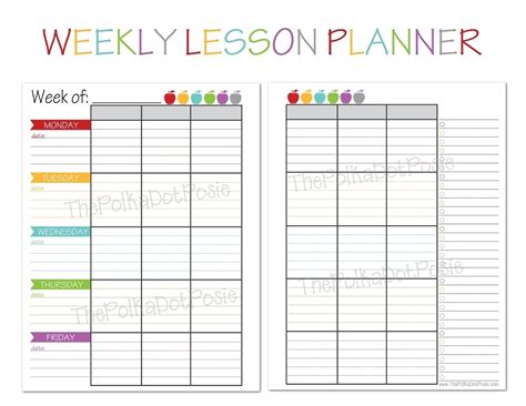 Blank Lesson Plan Calendar Template | Example Calendar Printable