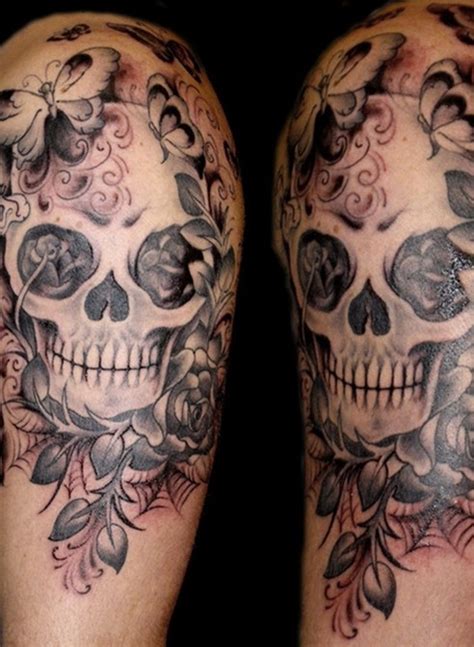 Skull And Roses Tattoo Ellenslillehjorne