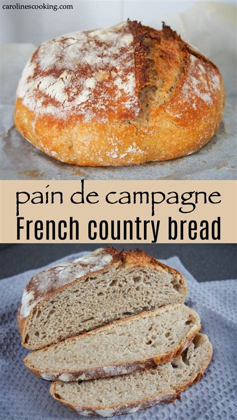 Pain De Campagne French Country Bread Caroline S Cooking