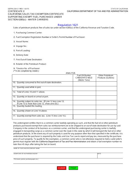 Form Cdtfa 230 K 1 Fill Out Sign Online And Download Fillable Pdf