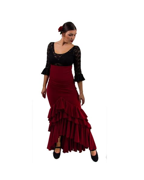 Falda De Baile Flamencomodelo Taconeo El Rocio Moda Flamenca