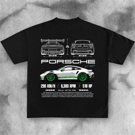 Porsche 911 Gt3 Rs T Shirt Design Pardell