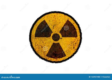 Black Radioactive Icon Isolated On White Background Radioactive Toxic