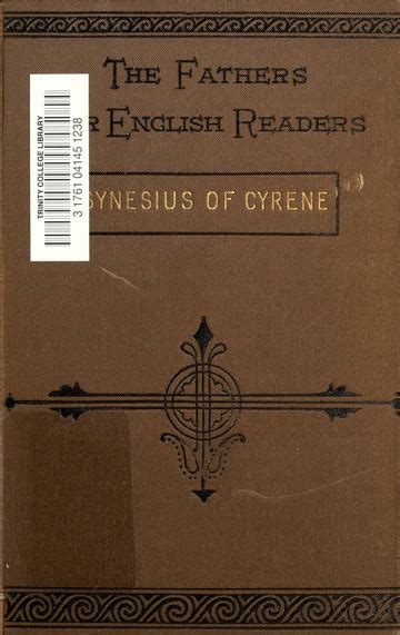 Synesius Of Cyrene Philosopher And Bishop Gardner Alice 1854 1927