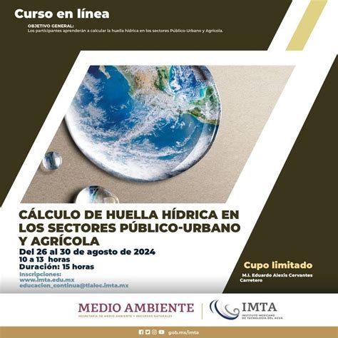 Curso Cálculo de Huella Hídrica en los Sectores Público Urbano y