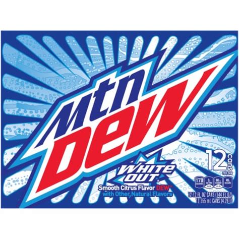 Mountain Dew White Out Citrus Soda, 12 cans / 12 fl oz - QFC