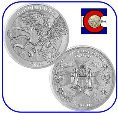 Malta Golden Eagle Euro Oz Silver Bu Coin In Capsule Ebay